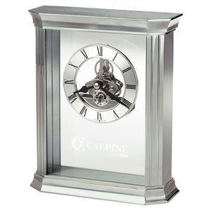 Howard Miller Rothbury Solid Aluminum Case Tabletop Clock