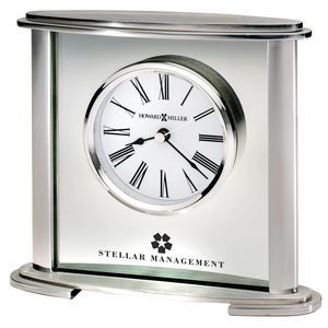 Howard Miller Glenmont Oval Shaped Metal Tabletop Clock