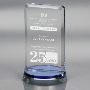 Howard Miller Harmony Blue - Medium crystal award