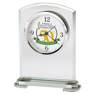 Howard Miller Corsica Arched Beveled Glass Clock (Full Color Dial)