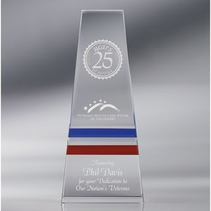 Howard Miller Infinity optical crystal award