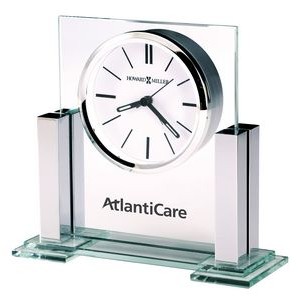 Howard Miller Metropolitan glass and metal alarm clock