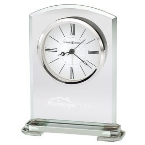 Howard Miller Corsica Clear Glass Arch Tabletop Clock