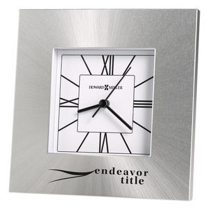 Howard Miller Kendal aluminum tabletop clock