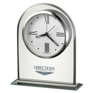 Howard Miller Regent Glass Arch Alarm Clock