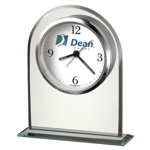 Howard Miller Regent Glass Arch Alarm Clock (Full Color Dial)