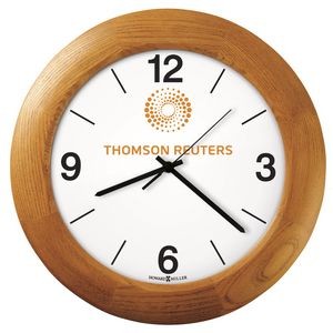 Howard Miller Santa Fe Champagne Oak Finish Wall Clock (Full Color Dial)