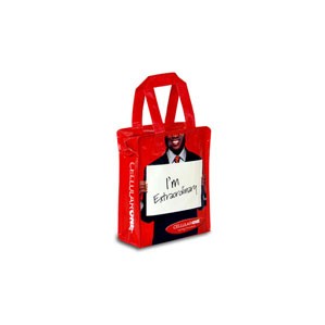 Laminated Woven Polypropylene Muscle Tote Bag (8"x4"x10")