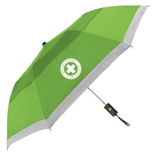 The Vented Lifesaver Reflective Folding Safety Umbrella - Auto-Open