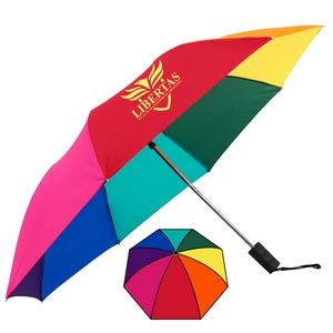 The Rainbow Spectrum Auto-Open Folding Umbrella