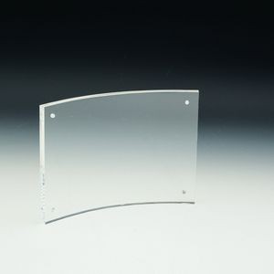 Clear Curved Sign Holder - 6x4