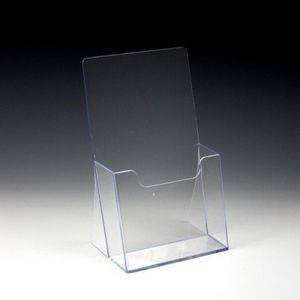 Clear Countertop Trifold Brochure Holder for Literature (Up to 4