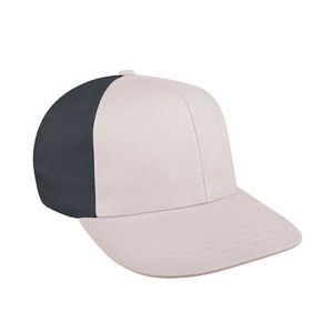 USA Made Pro Style Contrast Back Brushed Cap w/Hook & Loop Closure