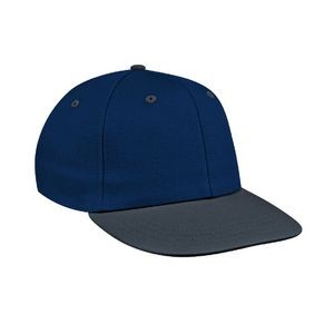 USA Made Pro Style Two Tone Denim Cap w/Eyelets and Hook & Loop Closure