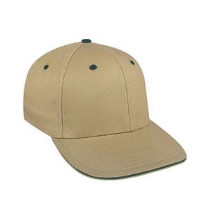 USA Made Pro Style Twill Cap w/Sandwich Visor and Hook & Loop Closure