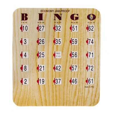 Bingo Cards (Economy) New! Non Jamming Design.