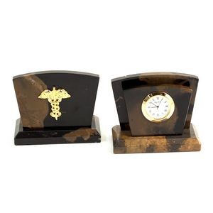 Marble Clock & Letter Holder - Medical