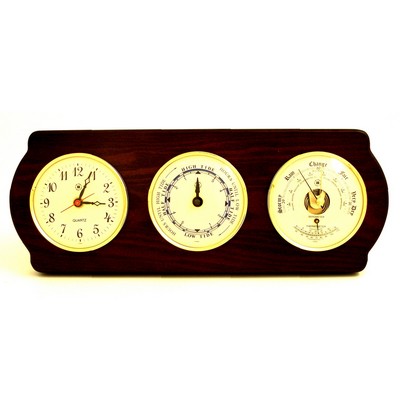 Tide & time Clock w/Weather Station - Ash
