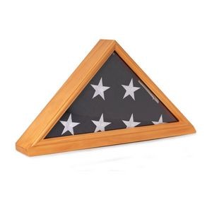 Solid White Oak Constructed Flag Display Case for 5' x 9 1/2' Flag