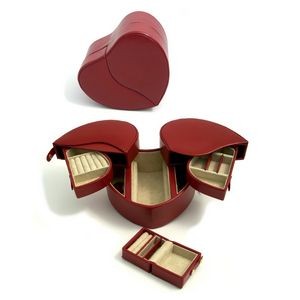 Heart Jewelry Case - Red