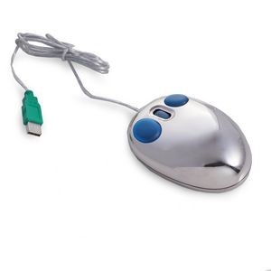Chrome Plated Computer Mouse