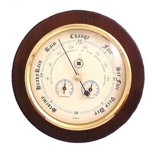 Weather Station On Cherry Wood