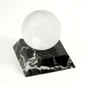Crystal Globe On Marble Base