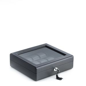 Watch Storage Box - Black Leather