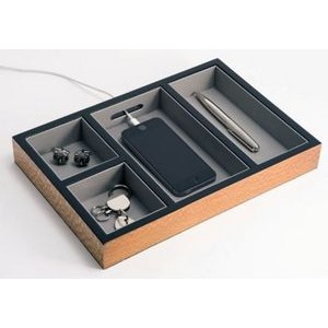 Open Valet Tray - Lace Wood