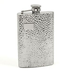 8 Oz. Stainless Hammered Flask