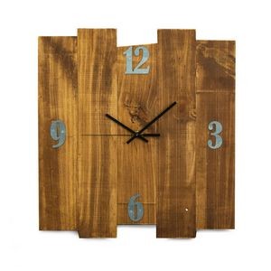 Barn Rustic Wood Wall Clock (16"x17")