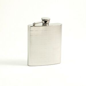 7 Oz. Stainless Checkered Flask