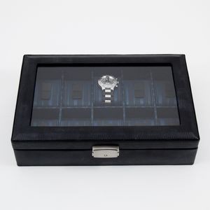 Watch Storage Box - Black Leather