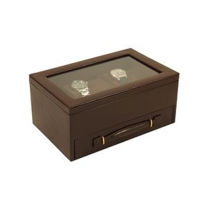 Brown Leather Valet Box