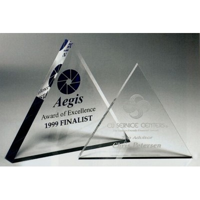 Mini Triangle Paperweight Award (4"x3/8")