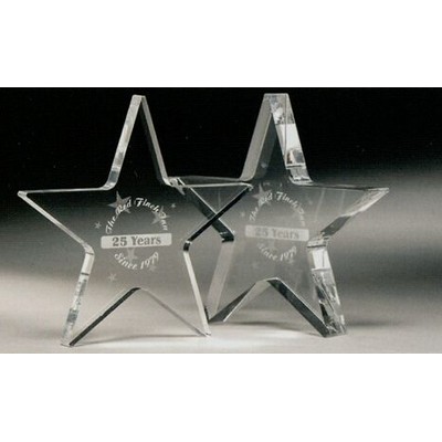Mini Star Paper Weight Award (4"x3/8")