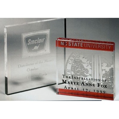 AA-Mini Square Paperweight Award (3 1/2")