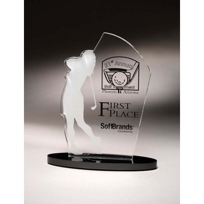 Female Golfer Sporting Silhouette Award (11")
