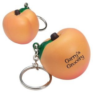 Peach Stress Reliever Key Chain