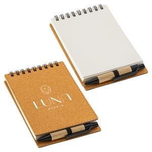 Flip Recycled Spiral Notebook with Pen