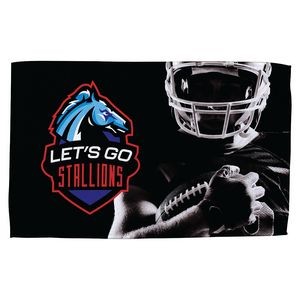 Terry Microfiber Rally Towel 11" x 18" - Full Color