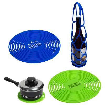 Convertible Silicone Bottle Carrier