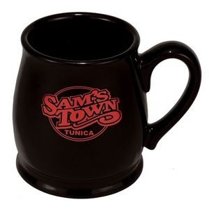 15 Oz. Black Spokane Barrel Style Mug