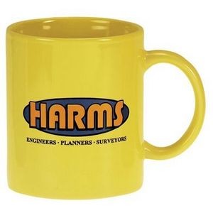 11 Oz. Yellow Classic C-Handle Mug
