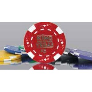 Casino-Style Heavyweight 11.5-Gram Imprinted Poker Chips (Card Suits Pattern)