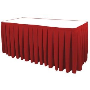 15' Non-Printed Box Pleat Table Skirt