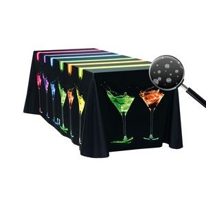 Liquid Repellent 4' Table Throw Cover - Fully Dye Sublimated