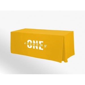 4' Fitted Table Cover - 1 Color Heat Transfer