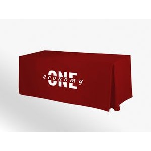 8' Fitted Table Cover - 1 Color Heat Transfer
