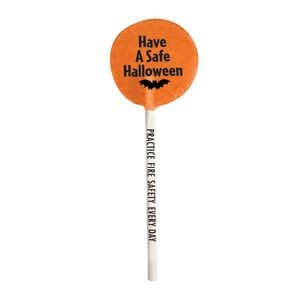 Have A Safe Halloween Lollipop (Orange)